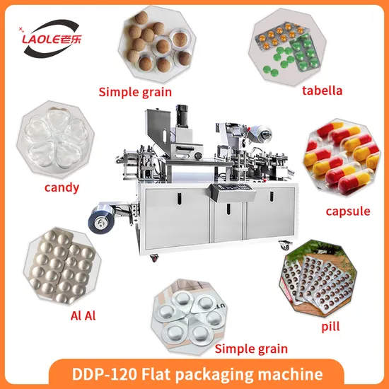 Dpp-140 Pharmaceutical Medical Candy Tablet Blister Packaging Machine Pill Blister Back Rapid Small Capsule Blister Packing Machine for Coating Chewing Gum