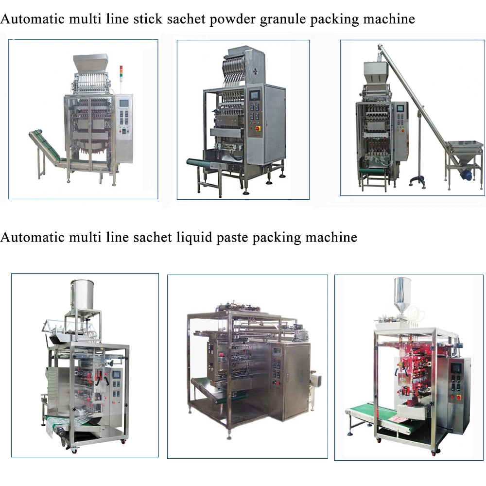 Automatic Multi Lanes Stick Sachets Pouch Coffee Powder Filling and Sealing Packing Machine