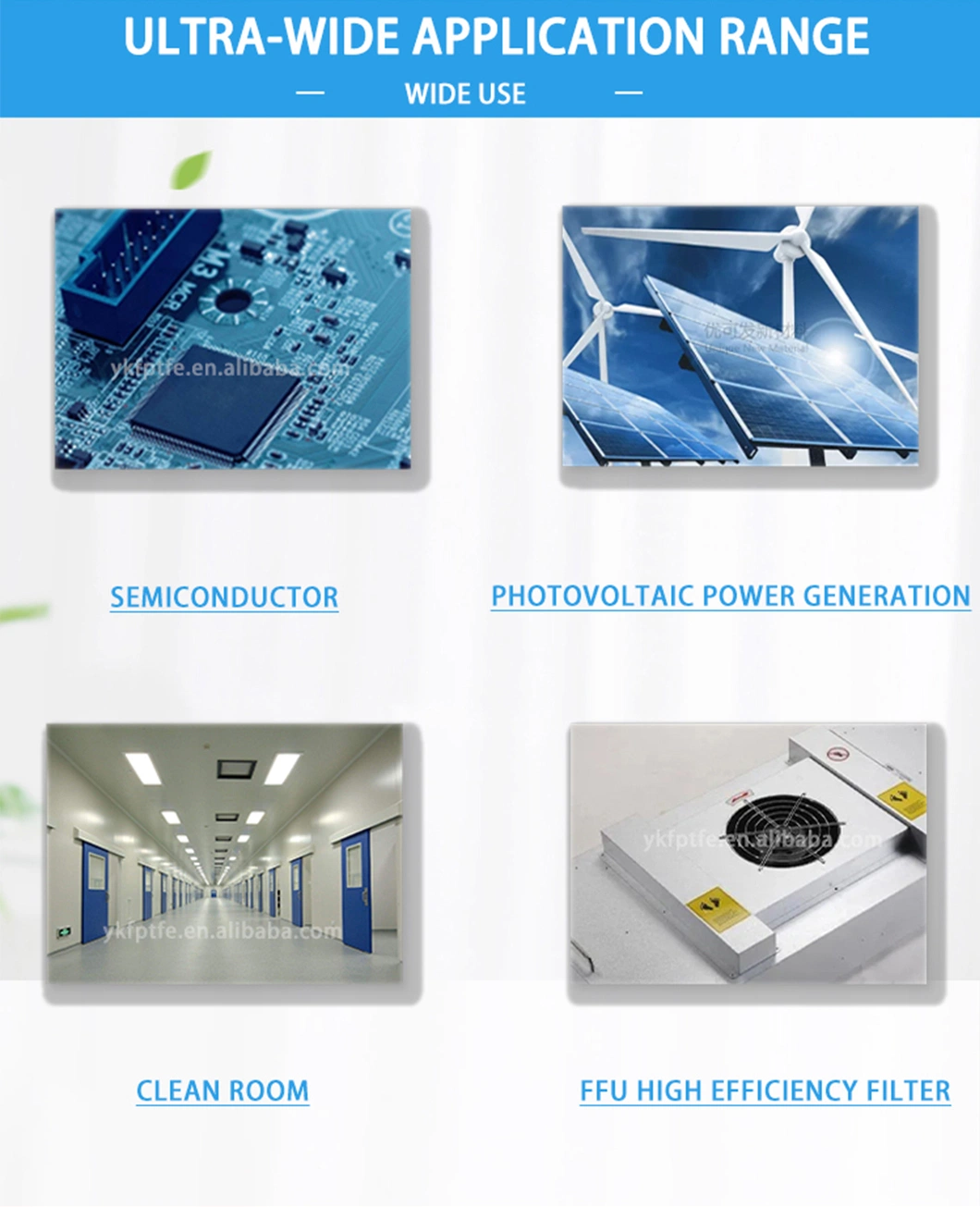 UNM Customized Waterproof Popular H14 ePTFE Media High Efficiency Composite Clean Room Filter Material