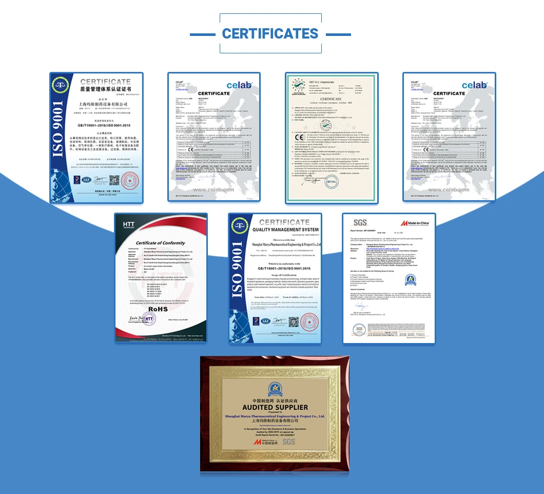 Marya Pharmaceutical ISO9001 Class100 Cleanroom HVAC System Manufacturers