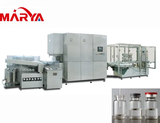 Marya China Pharmaceutical Vial Liquid Filling Sealing Production Line with Washing Stoppering Labeling