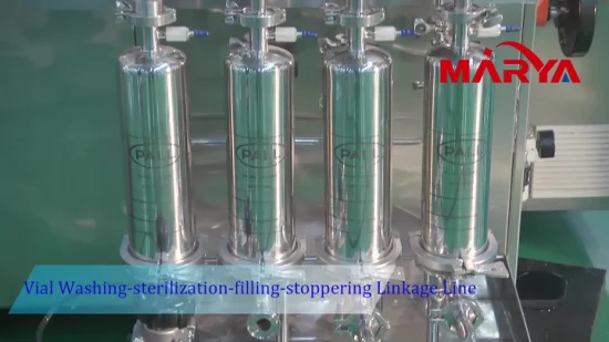 Marya Automatic Pharmaceutical Aseptic Vial Filling Machine for Vial Bottle Liquid Filling Sealing Line Manufacturer and Supplier