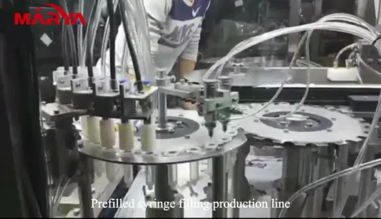 Marya Pharmaceutical Plastic/Glass Bottle Prefilled Syringe Filling Production Line for China Manufacturer